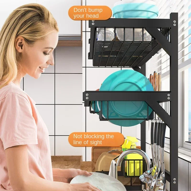 Expandable Over Sink Dish Drying Rack Snap On Design Large Stainless Steel Dish Drainer Kitchen Counter Organizer