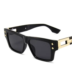 Luxury Square Sunglasses Women Brand Designer Retro Plastic Large Frame Sun Glasses Fashion Gradient Male Oculos Feminino UV400