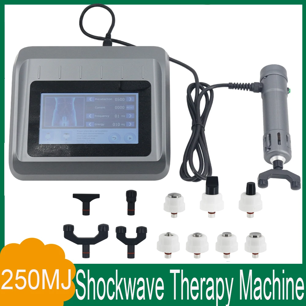 

Профессиональная машина для ударно-волновой терапии 250MJ, ударно-волновая терапия, действующий Массажер для снятия боли в шее, физиотерапии, тела