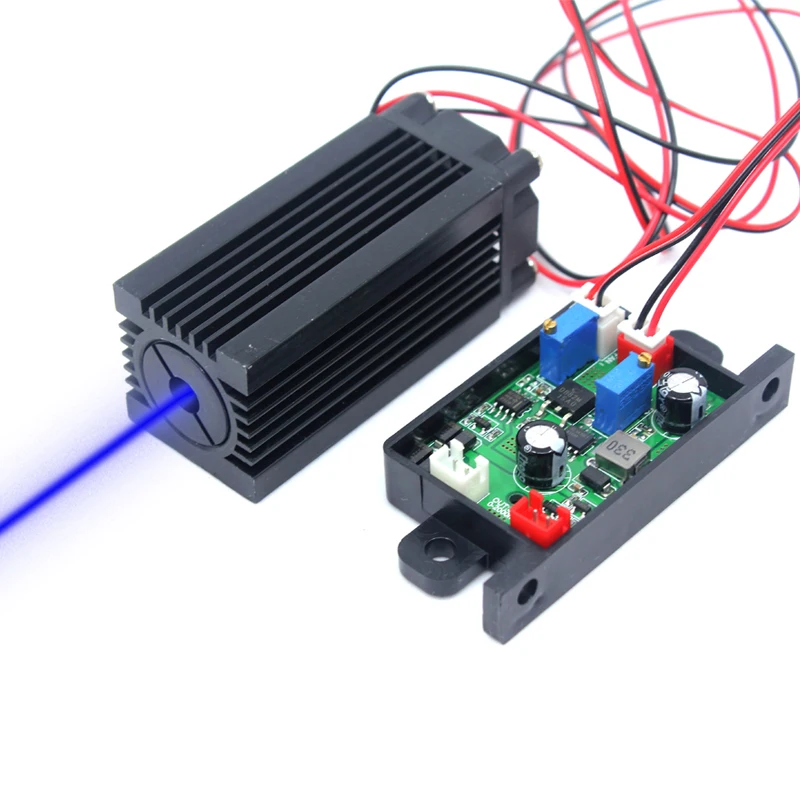 OXLasers 450nm 500mW Blue Laser Module 12V TTL Stage Light Laser Head 100mW with Cooling Fan