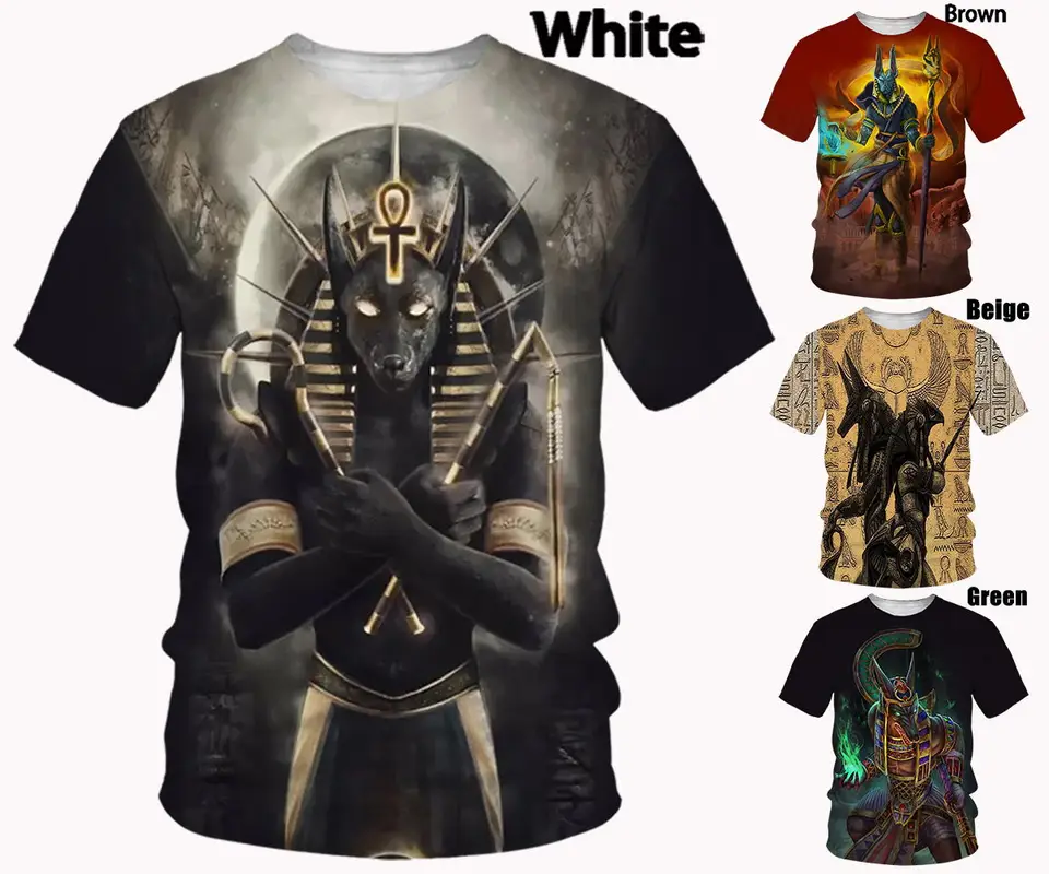 Camiseta Anubis Deus Egito Lost Egyptian Dragon Store