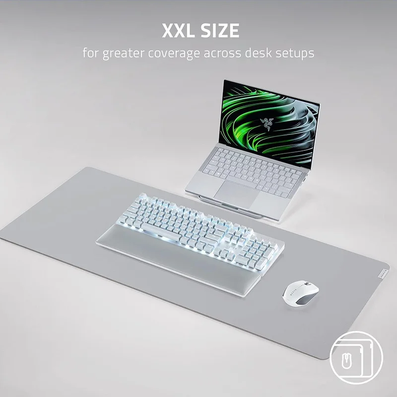 Tapete de Rato Macio Razer Pro Glide Espuma de Borracha de Alta Densidade Superfície de Pano Micro-tecido Texturizado Base Antiderrapante - Imagem 5