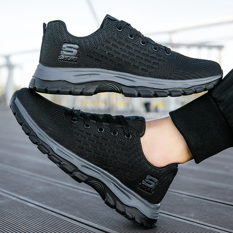 Sneakers Running Shoes Men Casual Footwear Breathable Anti slip Sporty Outdoor hiking