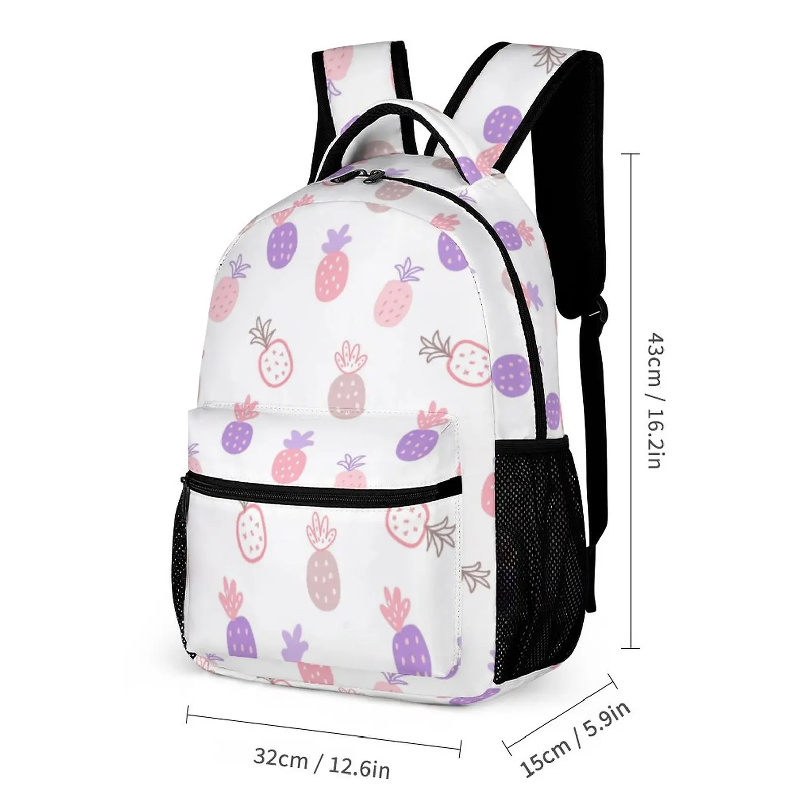 Customized Pattern Girls Simple Printing Schoolpack Pencil Case Backpack Large Capacity Pencil Case Leisure Travel Book Bag