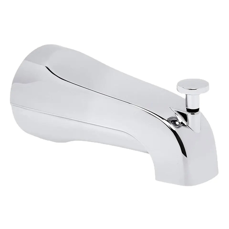 With Diverter SENTO Nickel Universal Bathroom Tub Spout With Diverter, Heavy Duty Durable Metal Bathtub Faucet Shower Diverter 4 Inches 1 2 Ips Inside Thread Matte Black Matte Black Tub Spout