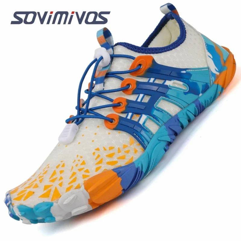 Men's Cross-Trainer Barefoot & Minimalist Shoe Zero Drop Sole Wide Toe Box Women Upstream Swimming Shoes Beach Slippers