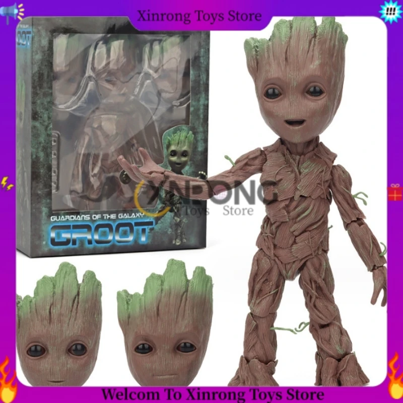 

26cm Guardians Of The Galaxy Groot Action Figure Toys Large Cute Small Tree Man Statue Model Pvc Doll Collectibles Ornament Gift