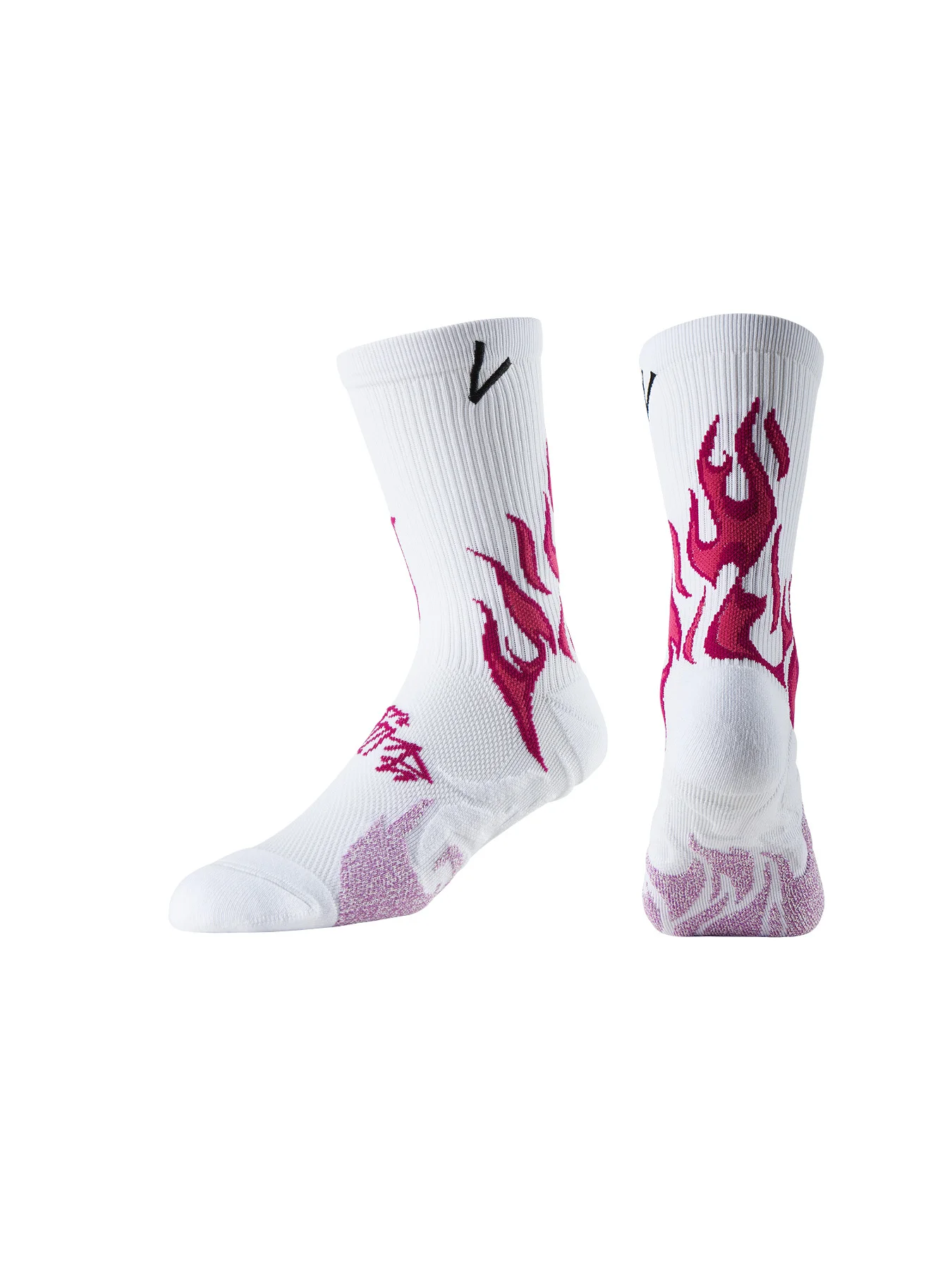 Fire Pattern Running Socks 4