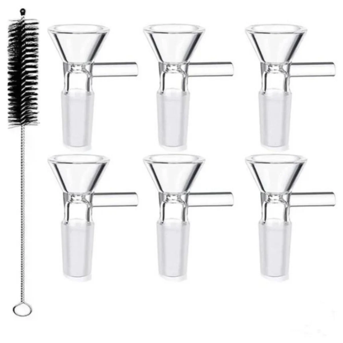Glass Funnel Rack 6pcs With 1pcs Cleaning Brush