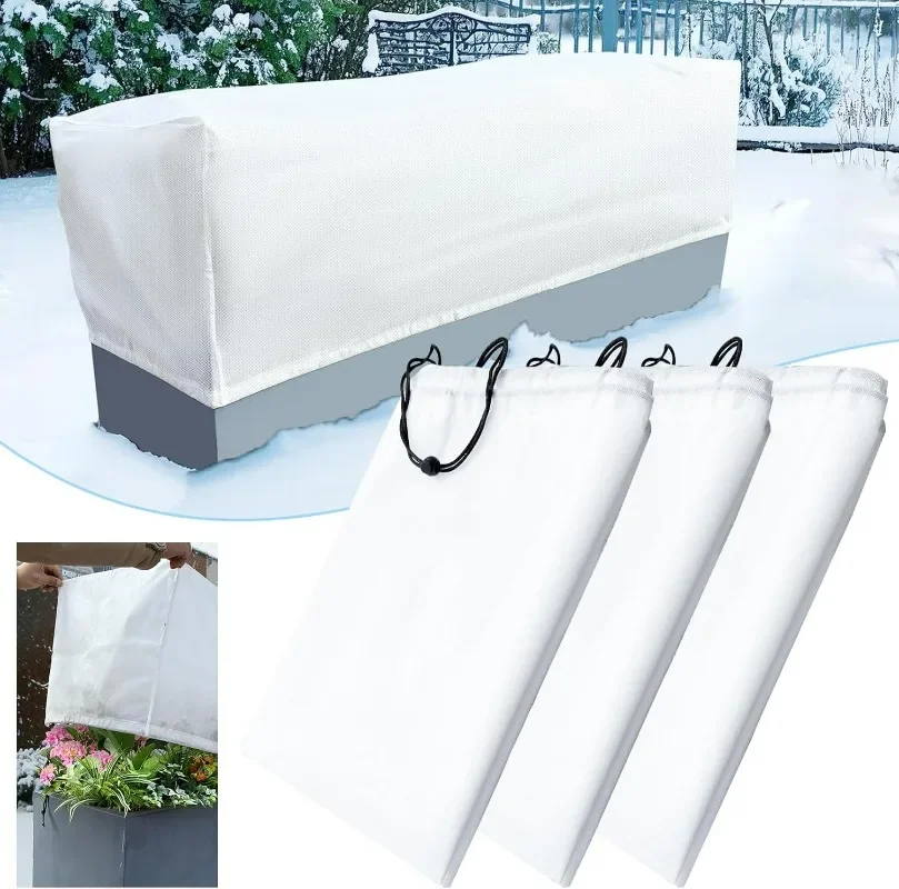 4styles Winter Plant Protection Cover with Drawstring Frost Blankets Garden Non-woven Warm Bag Anti-Freeze Shrub Protection Bags - Image 2