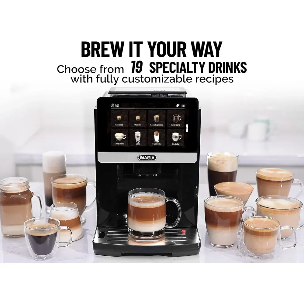 Automatic Espresso Machine - Espresso Coffee Maker with Grinder, Milk Frother & Insulated Milk Container - Cappuccino 3