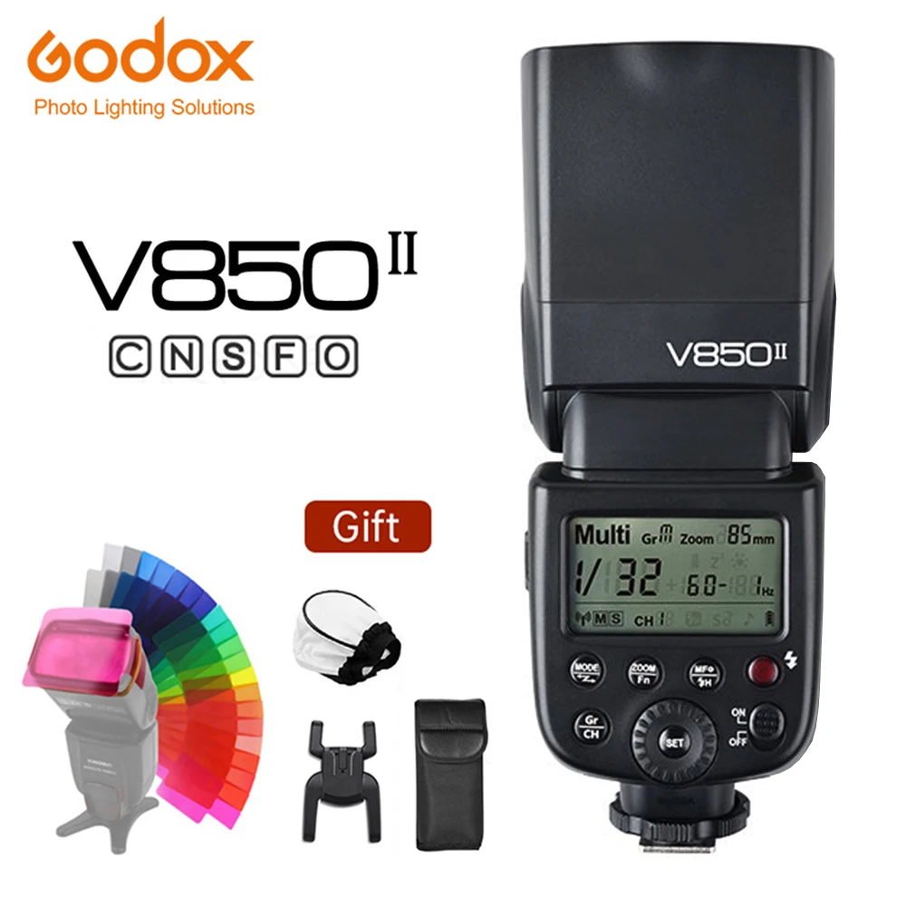 Godox V850ii V850 Ii Built-in 2.4g Supports Master Slave Li-ion Battery Gn60 For Canon Nikon Pentax Olympus - Flashes - AliExpress