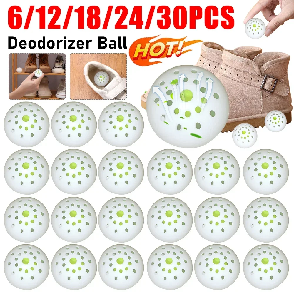Car Fresheners Sneaker Deodorizer Balls Shoe Closet Deodorization 6-30PCS Deodorizer Freshener Balls For Shoes Gym Bag Locker