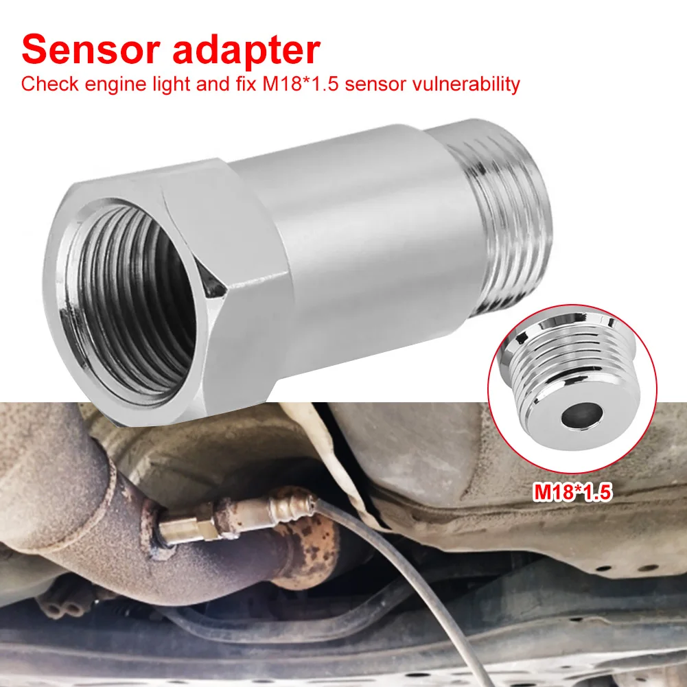 M18X1.5 Oxygen O2 Sensor Extender O2 Oxygen Sensor Spacer Car CEL Fix