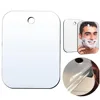 Acrylic Anti fog Mirror With Wall Suction Shower Mirror For Women Makeup Man Shaving Portable Travel Bathroom Accessories 1