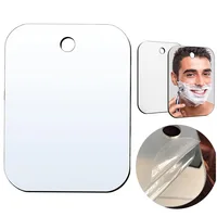 Acrylic Anti fog Mirror With Wall Suction Shower Mirror For Women Makeup Man Shaving Portable Travel Bathroom Accessories 1