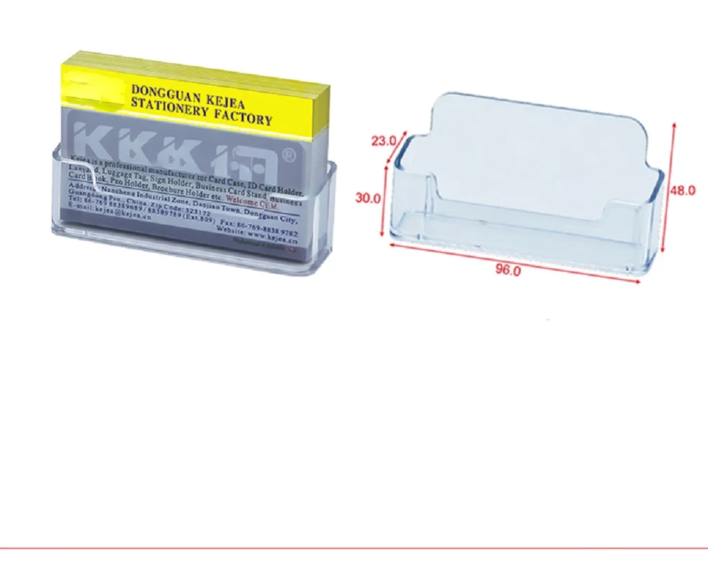 Transparent Desk Shelf Storage Box Display Acrylic Clear Plastic Desktop Business Card Holder Location Card Holder New 6