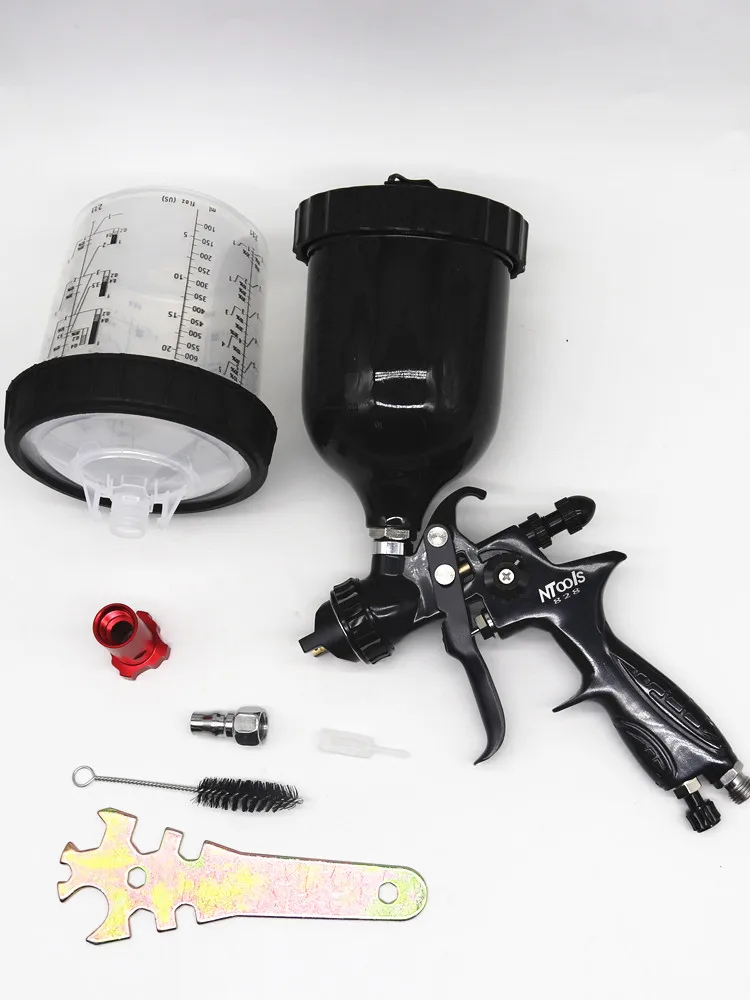 Spray Gun For Cars HVLP Paint Mixing Cup Painting Gun 1.4mm Nozzle Paint Water Based Air Spray Airbrush Paint Sprayer Airbrush Pneumatic Tools