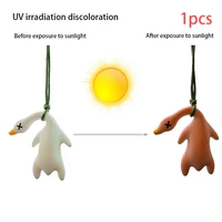 Fun Mounted Color Changing Roast Duck Pendant Resin Harmless Originality Rearview Mirror Decoration Cute Swing Lanyard 1