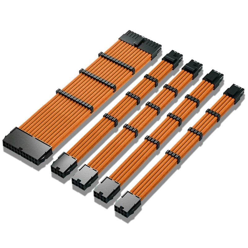  ̺ PSU Extension Cable30CM Sleeved 24-PIN 6+2-PIN 4+4-PIN