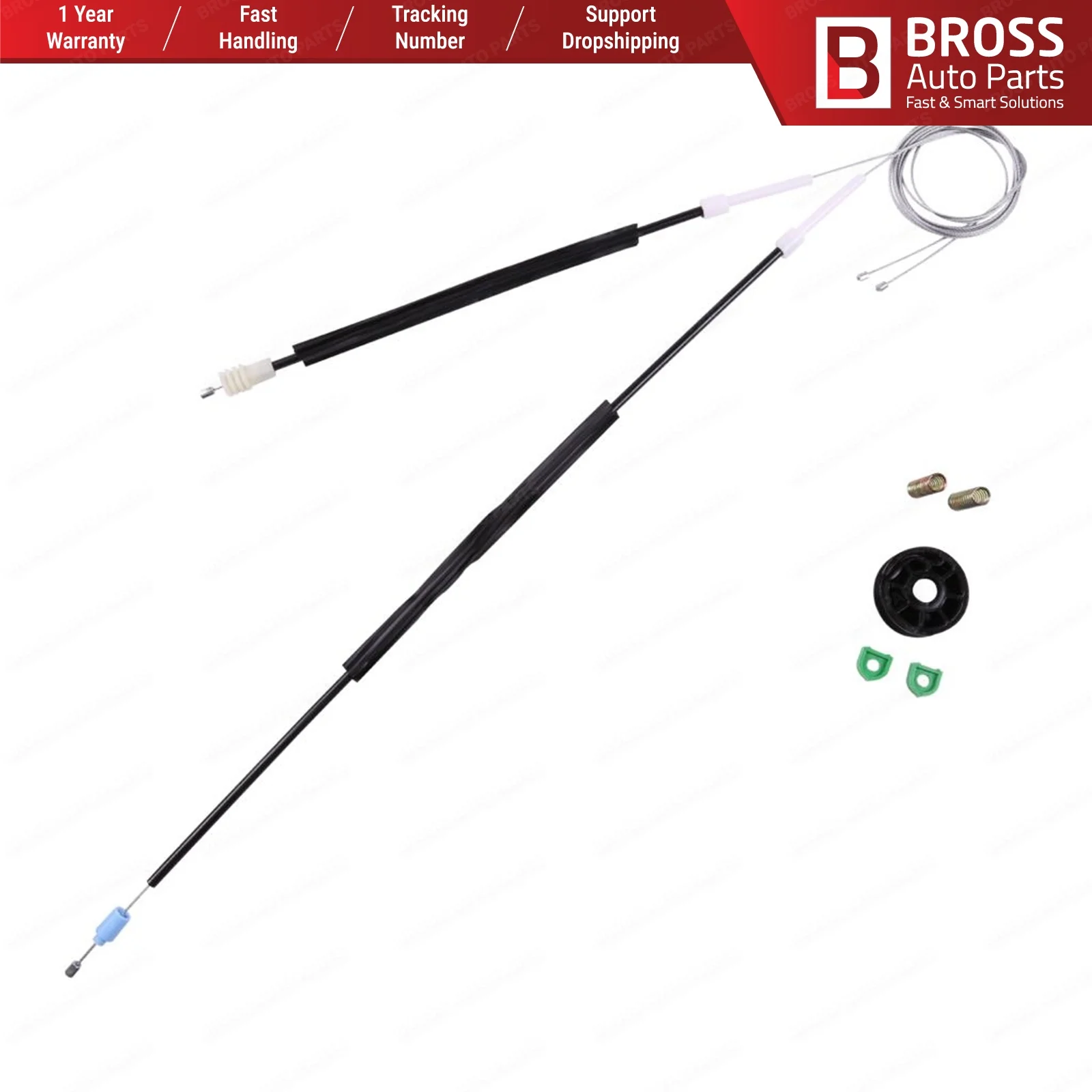 Bross автозапчасти BWR1001 электрическая мощность регулятор окна Ремонтный комплект