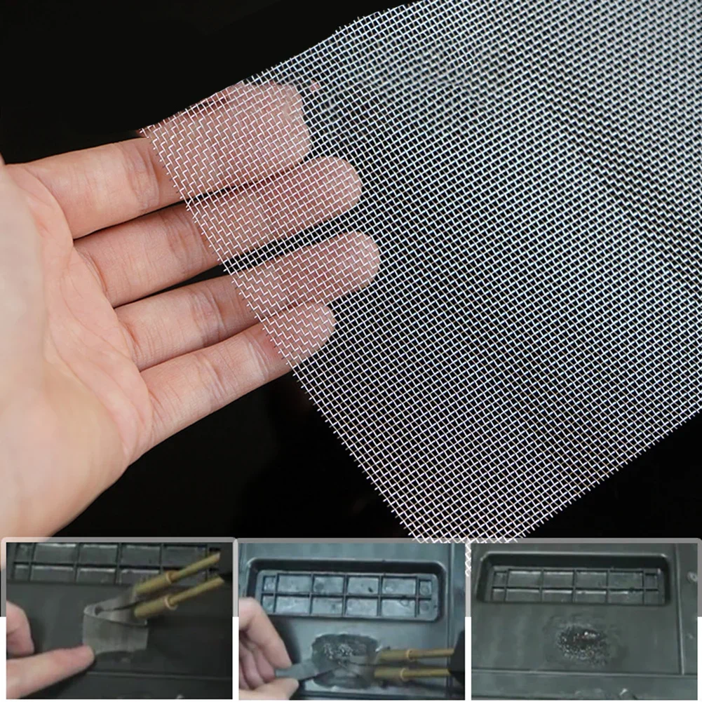 Rete a rete per riparazione paraurti auto in acciaio inossidabile 20x15 cm Saldatura in plastica Rinforzo schermo filo Antiruggine Accessorio per attrezzi fai da te per carrozzeria auto  34