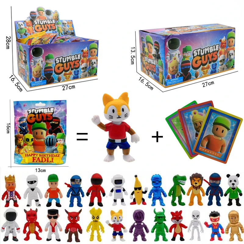 

24Bag/Box Stumble Guys Cards Anime Board Game Gold Silver Foil Shiny Collection Flash Figure Trading Card Birthday Xmas Kid Gift