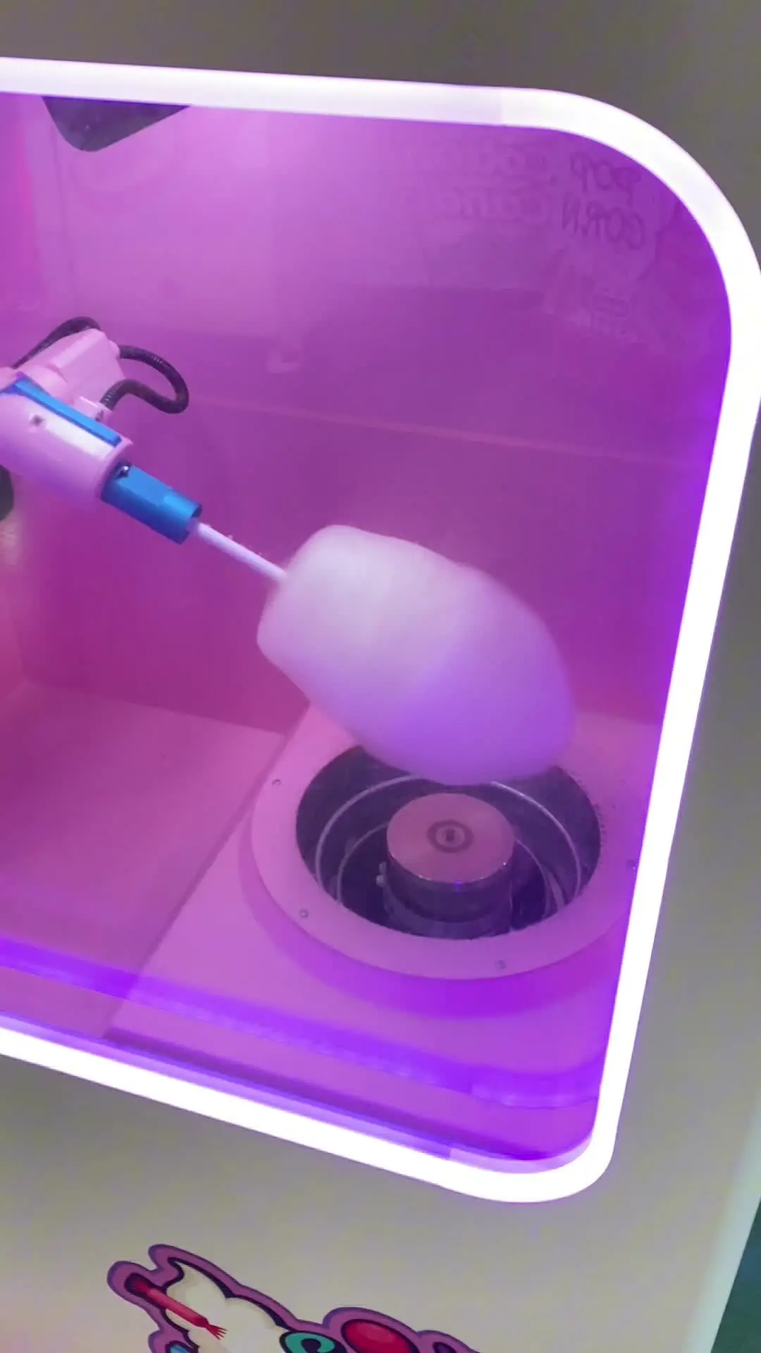 Электрический торговый автомат для производства сладкой ваты автоматический