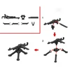 25/50/100/200Pcs WW2 Military Weapons Soldier Police Gangster SWAT Gun Mortar Building Blocks Figure Accessories Model Brick Toy 6