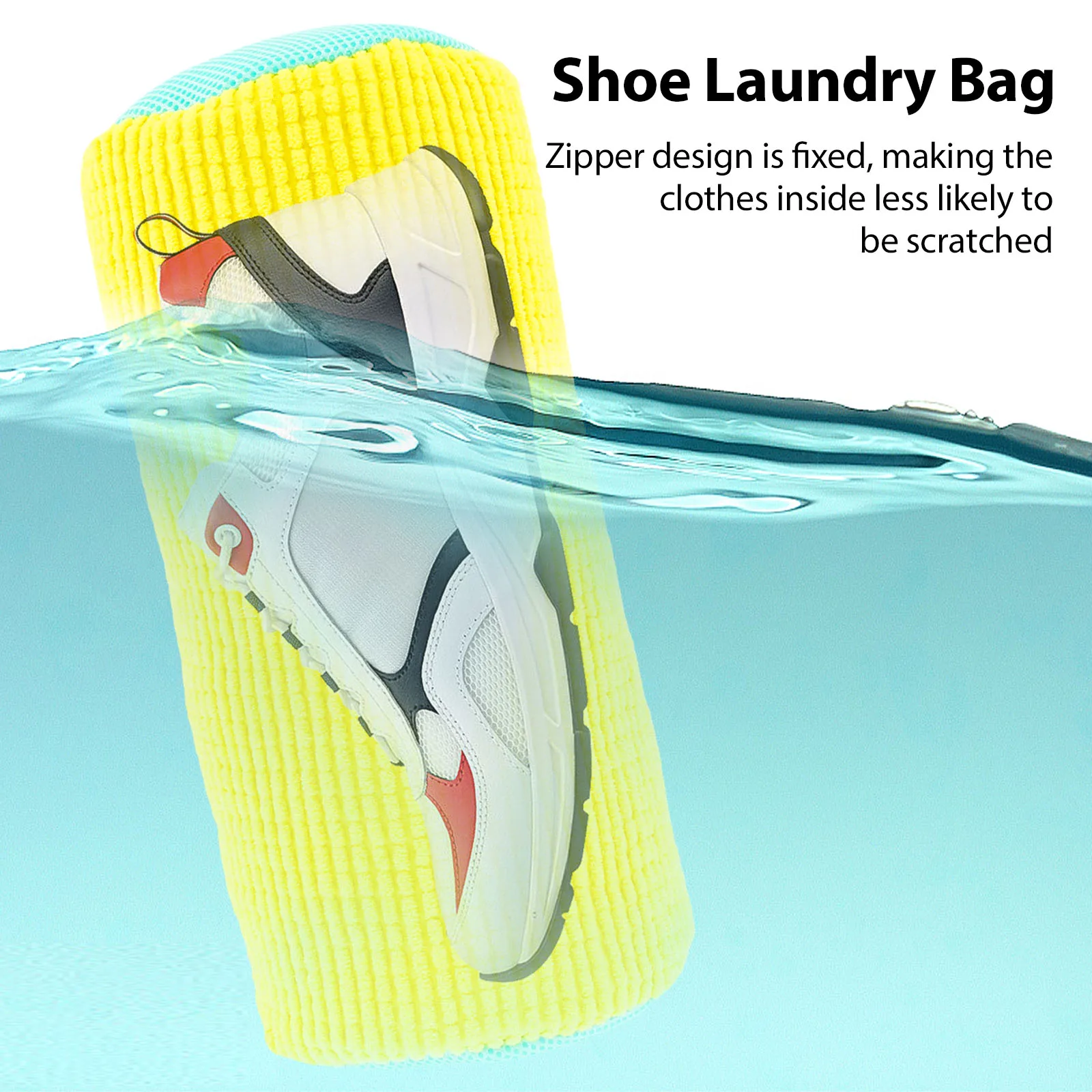 1/2PCS Shoe Washing Bag Cotton Laundry Net Fluffy fibers Easily remove dirt Shoes  Washing Bags Anti-deformation Organizer 5