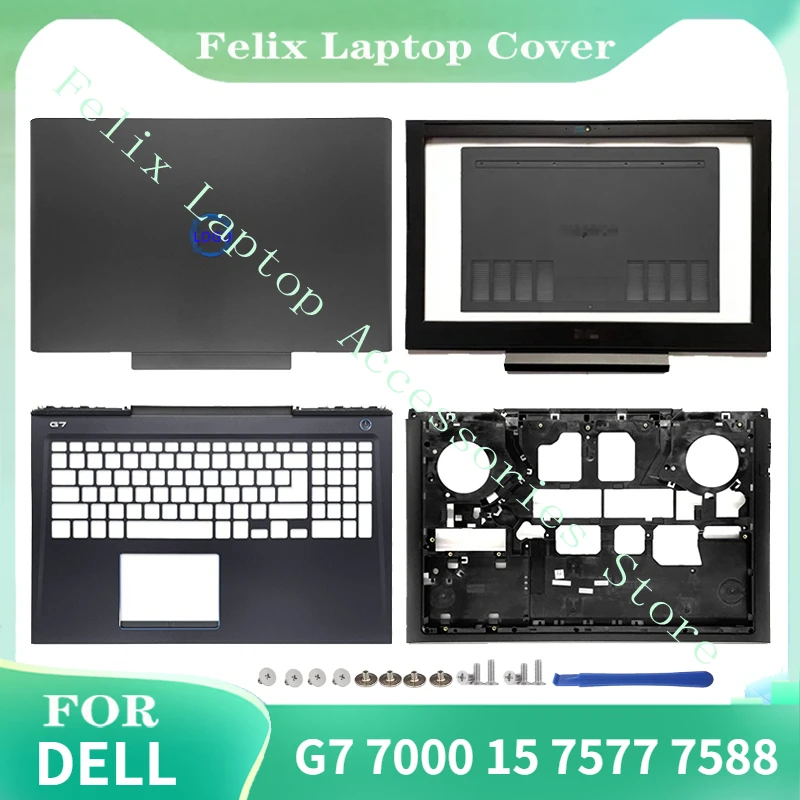 

New Bottom Base Case For DELL G7 7000 15 7577 7588 05H0F0 Laptop LCD Back Cover Front Bezel Palmrest Door Cover A B C D E Shell