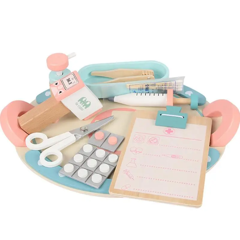 

Kids Doctor Playset Pretend Doctor Toy Set Doctor Role Play Toys Montessori Early Development Fine Motor Skill Toy Gifts For