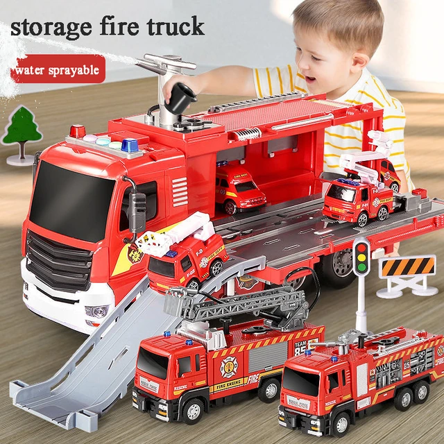 Jouet de camion de pompier pour les garçons de 3 à 9 ans Filles 4d