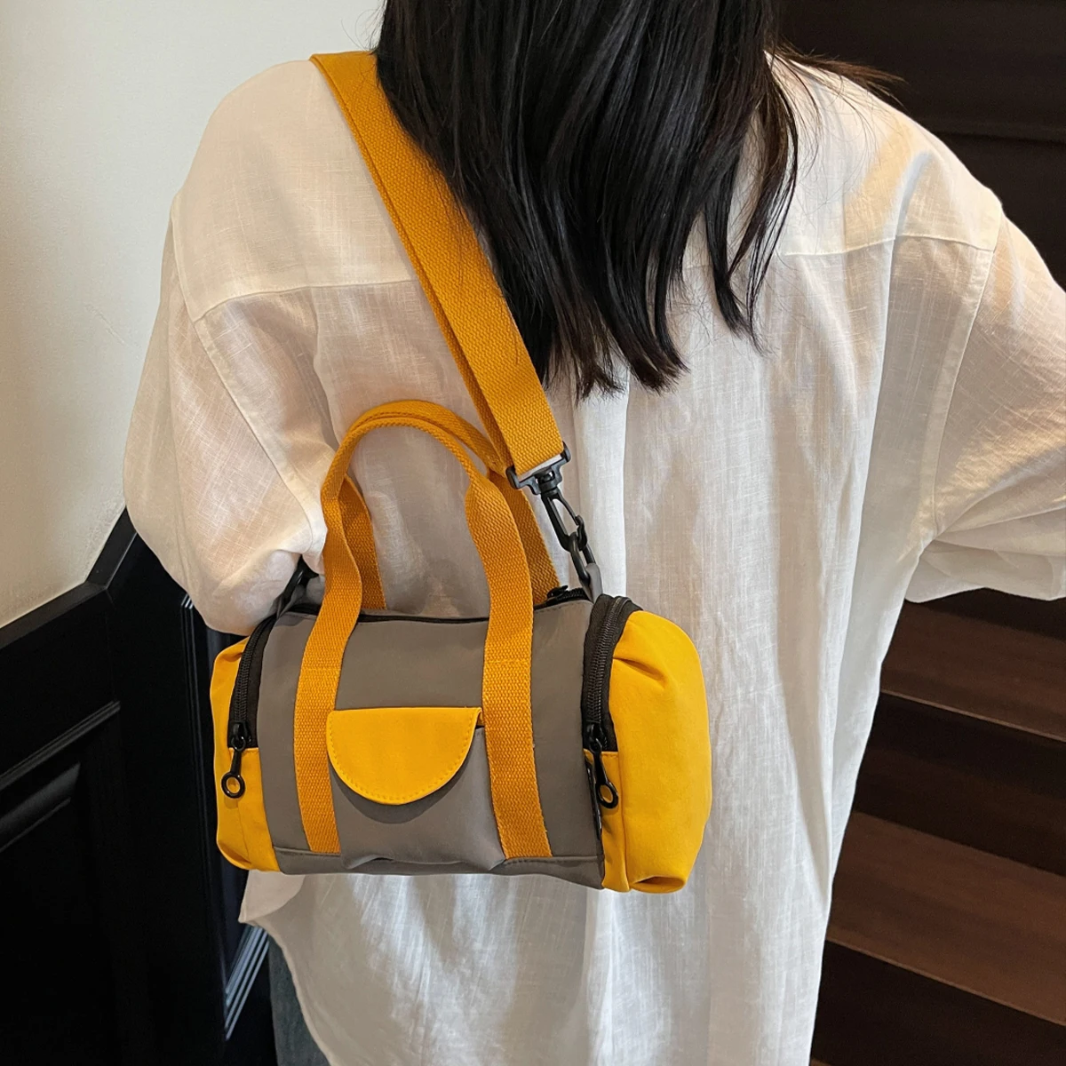 Toast Bag Women's New Summer Yoga Bag Versatile Water-Repellent Shoulder Bag Crossbody Bag Men's Fashion Commuter Class Bag Travel Outdoor Sports Backpack