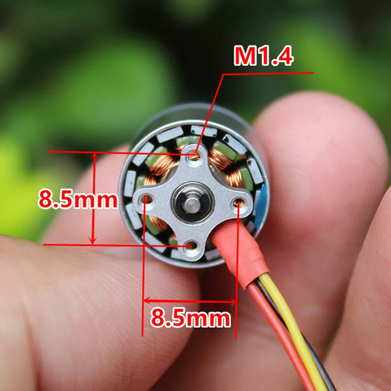 

1pc Micro 1104 HM Brushless Motor 1-2S 4300KV Mini RC Quadcopter Drone for Diy Mini FPV Indoor Traversing Machine