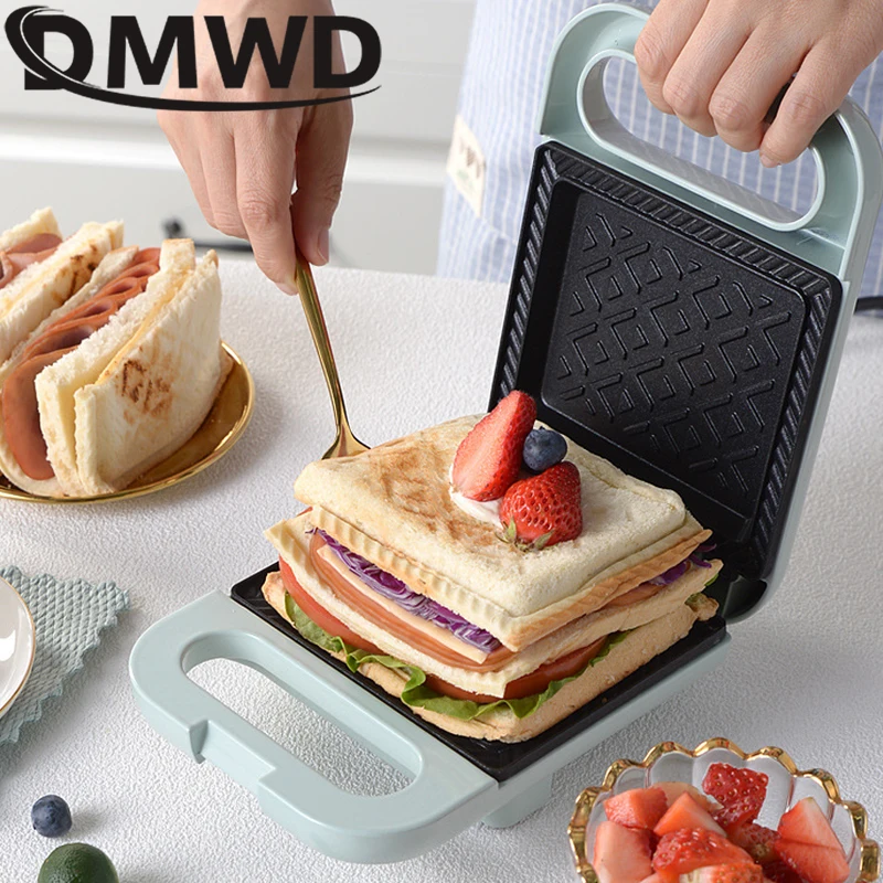 DMWD Multifunction Electric Sandwich Maker Bread Muffin Breakfast Light Food Machine Omelette Baking Pan Panini Grill Toaster