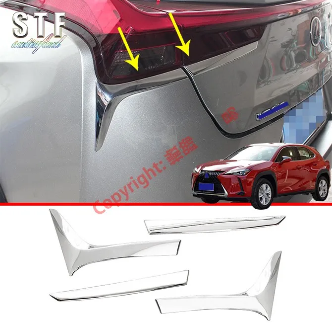 

ABS Chrome Tail светильник Trim для Lexus UX UX200 250H 260H 2019 2020, автомобильные аксессуары, наклейки W4