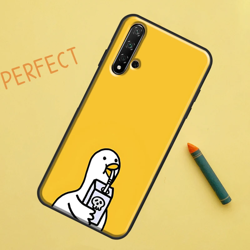 Cartoon Duck Knife Design Phone Case