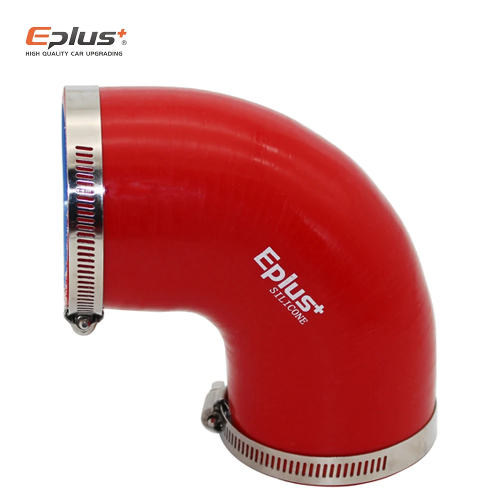Silicone Hose Universal 90 Degrees Silicone Tubing Braided Hose Adapter For Car Intercooler Turbo