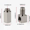 Exhaust Catalyst Rear Oxygen Sensor Spacer 90 Degree Mini Catalyst Lambda O2 Adapter CEL Fix, M18*1.5 Universal Free Shipping 5