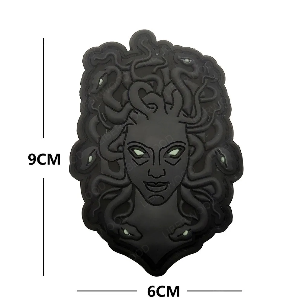 Medusa 3D PVC Rubber Hook Patch – 3 Inch – 3D-PVC Rubber