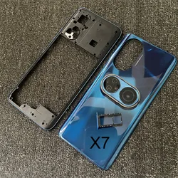 Full Housing For Huawei Honor X7 Middle Frame Front Bezel Mid Plate Battery Cover Back Panel Rear Door Case With Sim Card