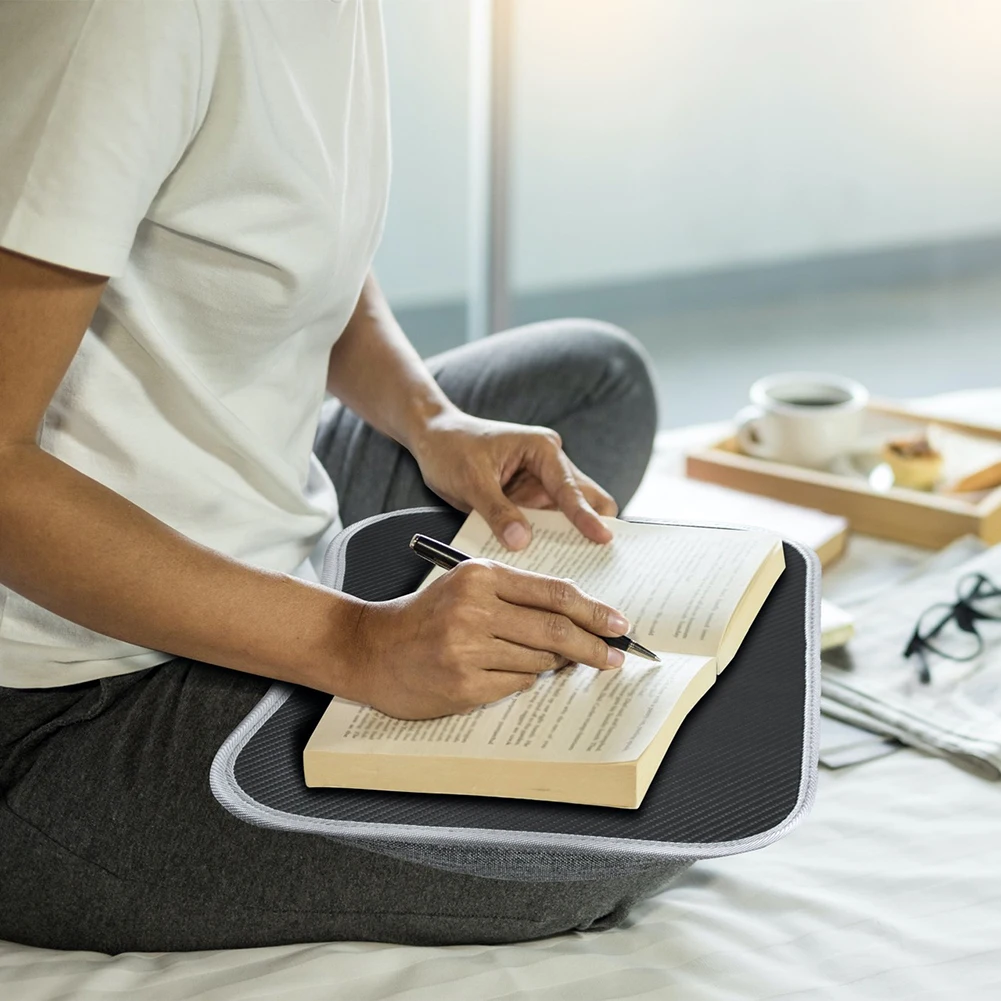 Laptop Lap Desk with Soft Pillow Cushion Small Pillow Table Writing Padded Tray for Home & Office
