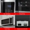 GLOMJA17S2B-10 Over-The-Range Microwave, Energy Saving/ECO Mode, 30-second Express Cooking, 9 Auto-cook Programs, 1000W/120Volts 4