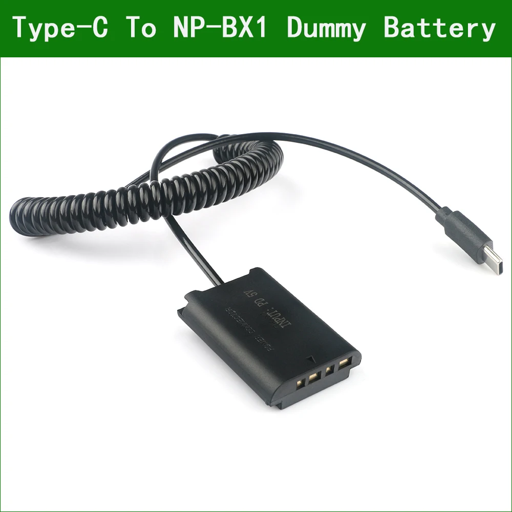 Dk X1 Dkx1 Dk-X1 Usb Type-C Np-Bx1 Adattatore Di Alimentazione A Batteria Fittizio Accoppiatore Cc Per Sony Cybershot Dsc Rx1 Rx1R Rx100 Ii Iii Vi