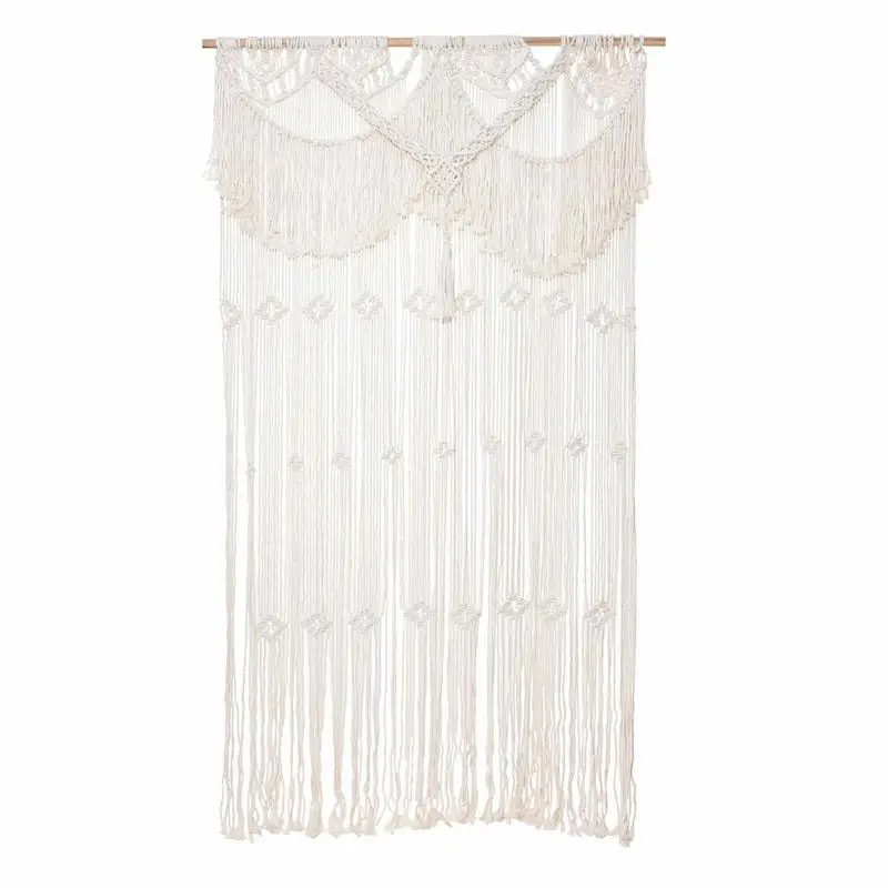 Boho Door Curtain Bohemian Macrame Wall Hanging Curtain Macrame Doorway