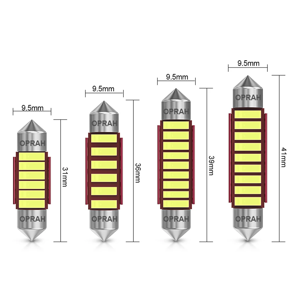 2/10pcs LED C5W C10W Canbus  31mm 36mm 39mm 41mm ڵ ׸  ̼/ȣ   ȭƮ ̽  12V