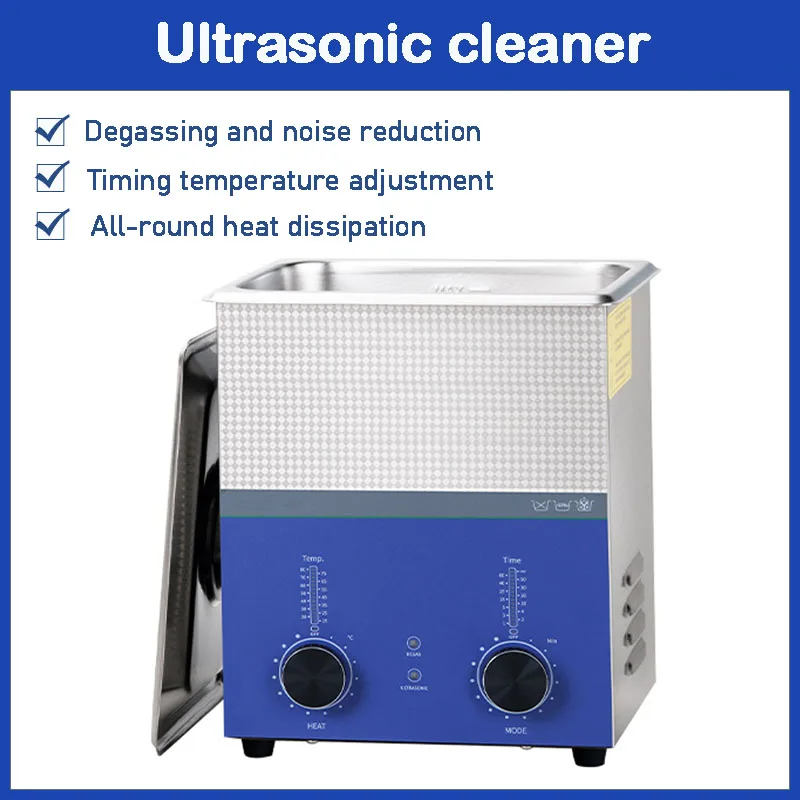 

110V/220V 60W Ultrasonic Cleaner 2.1L 3.2L 6.5L 10L Digital Timer Stainless Steel Bath Jewelry Glasses Watch Cleaning Machine