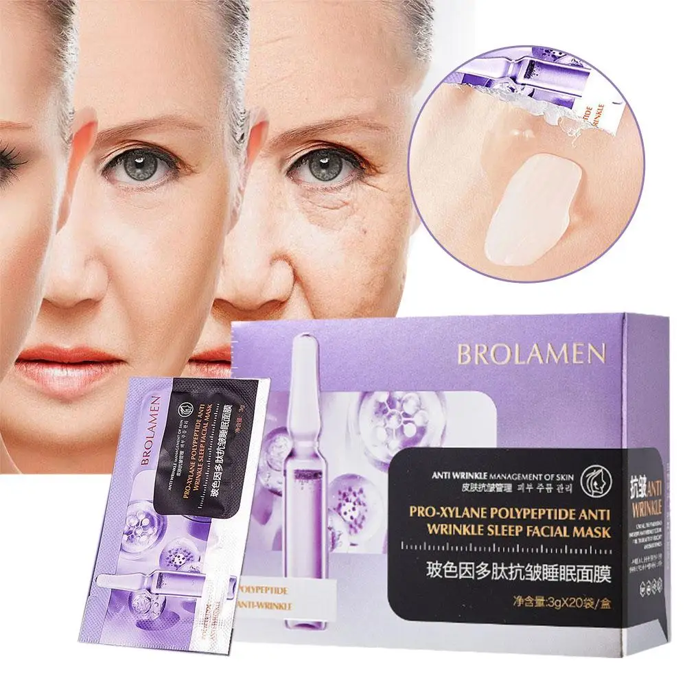 

Pro Xylane Anti Wrinkle Facial Mask Wash Free Sleeping Anti Dehydrated Moisturizer Irritated Improve Skin and Aging Mask Dr M8M7