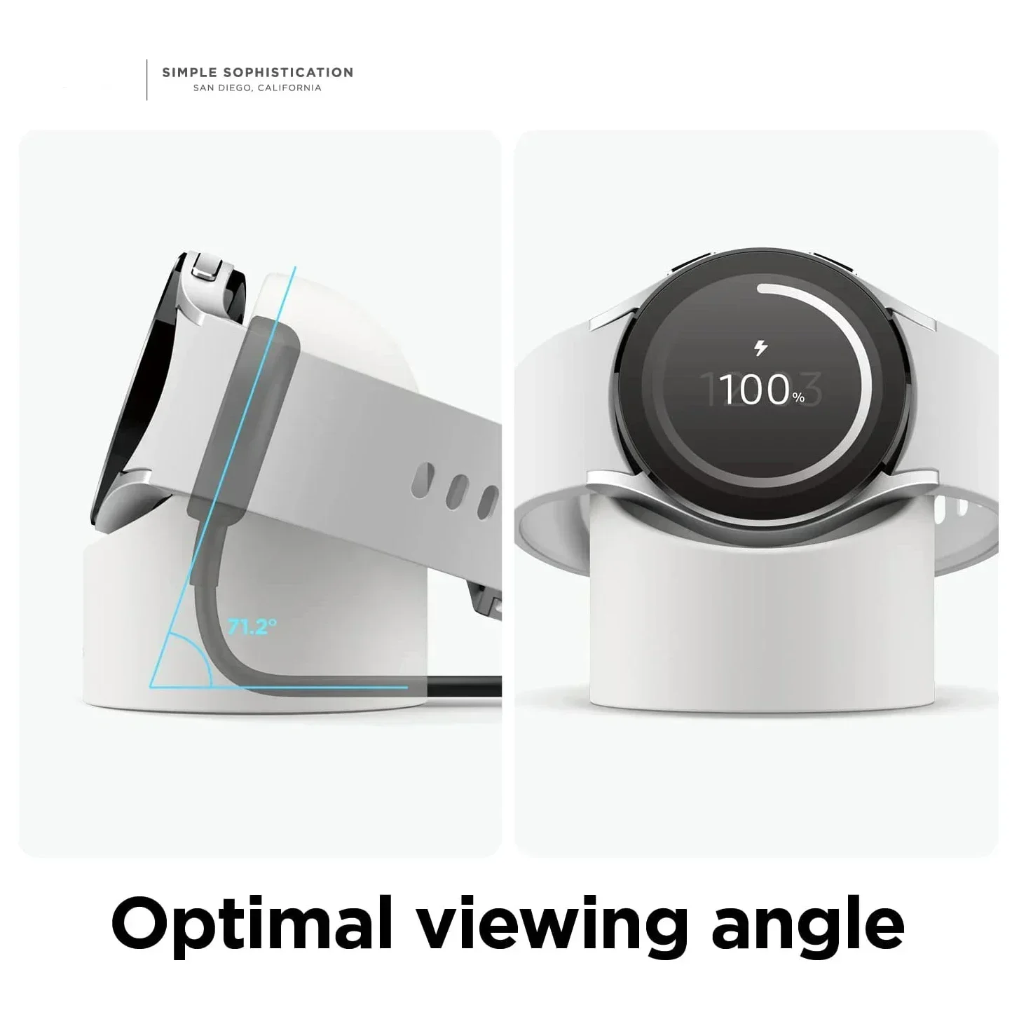 Compatible with Samsung Galaxy Watch 7 6 5 4 3 Charger Stand 40 44 46mm Galaxy Watch3 4 6 5 Pro 7 Charger silicone Stand 45mm galaxy watch charger stand